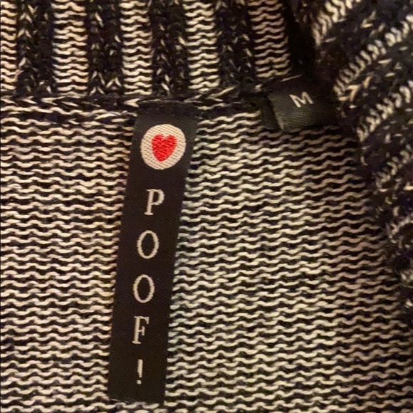 Poof! Black Draped Sweater - Picture 3 of 4